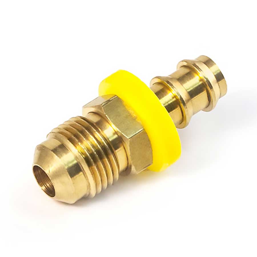 Push-Lok Brass 45° SAE Rigid Male