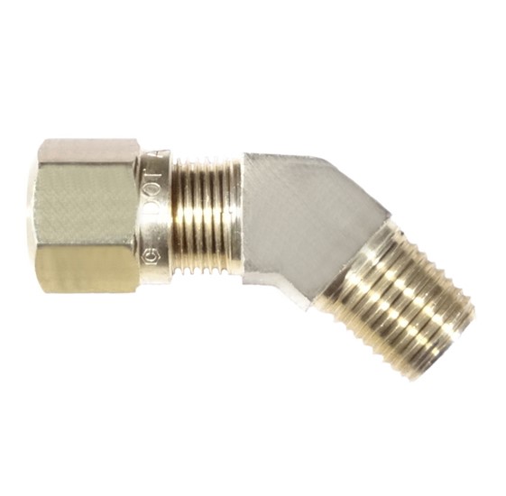 NTA Brass Air Brake 45° Elbows