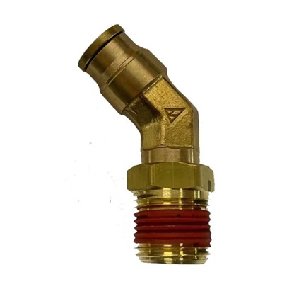 Push In Brass Male 45° Elbow Swivels