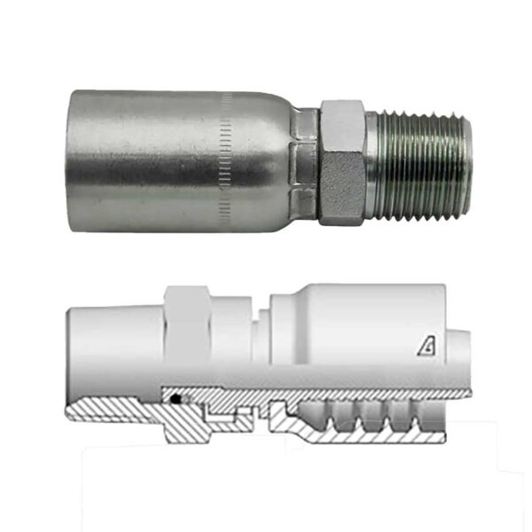 Male Pipe Rigid Hydraulic Hose Fittings
