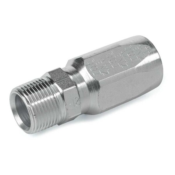 Aeroquip Style Fittings. Reusable Steel Medium Pressure Non-Skive Hose Fittings