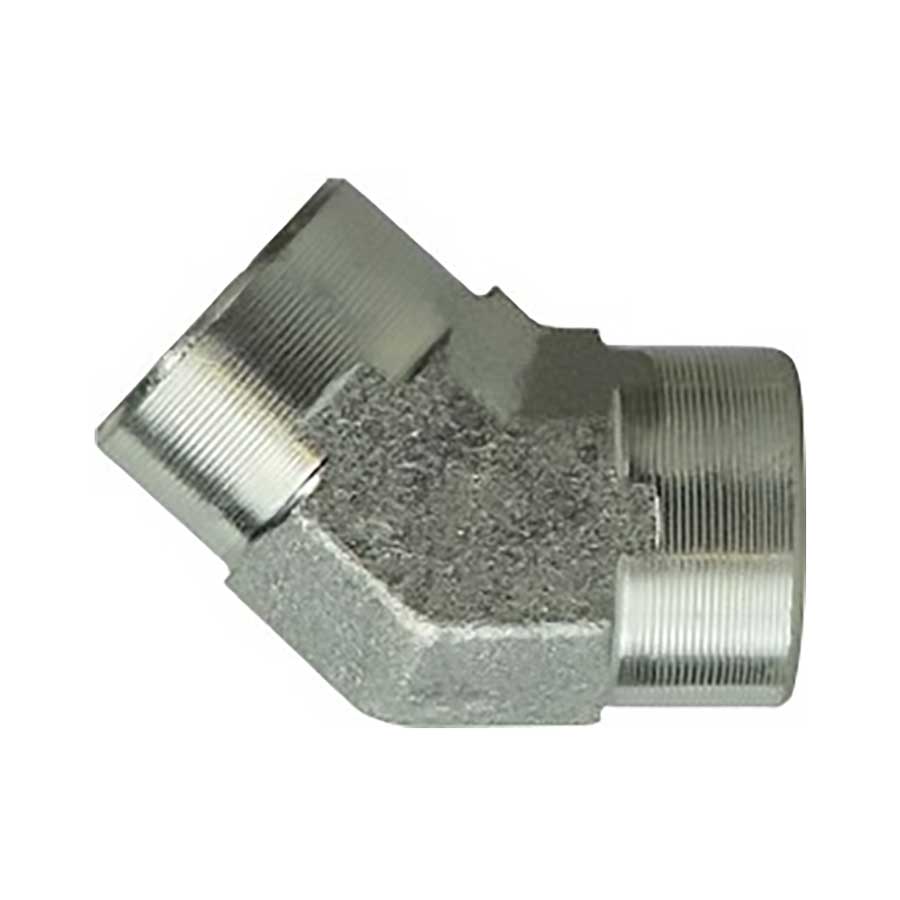 Hydraulic Steel Female 45° Elbows