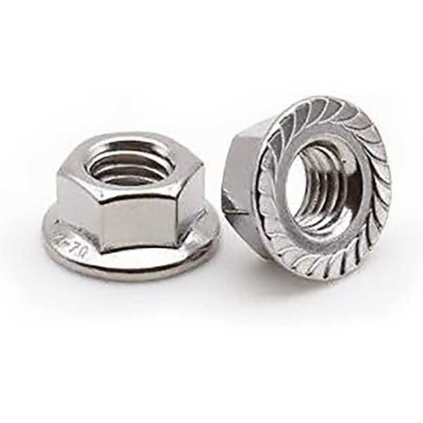 Metric Flange Serrated Nuts