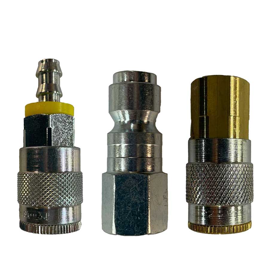 Tru-Flate 3/8" Body X 1/4" NPT Quick Coupler Air Hose Fitting - Heavy-Duty Steel, Made In USA