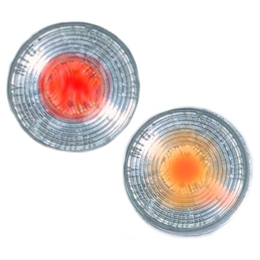 2" LED Clear Lens Round Clearance Marker Lights
