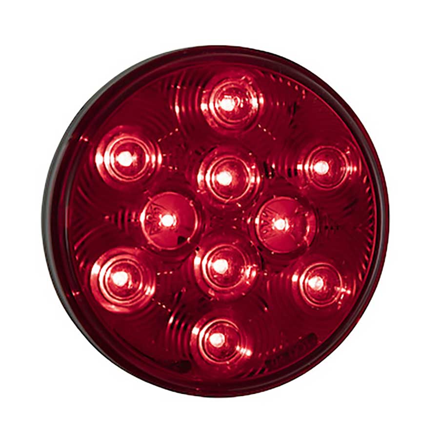 4" Round 10 Diode LED Stop Turn Tail Lights