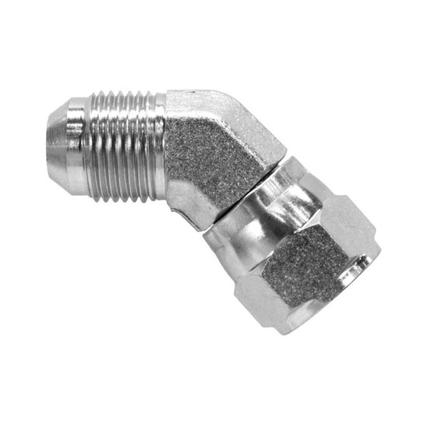 Hydraulic Steel 45° JIC Swivel Adapter